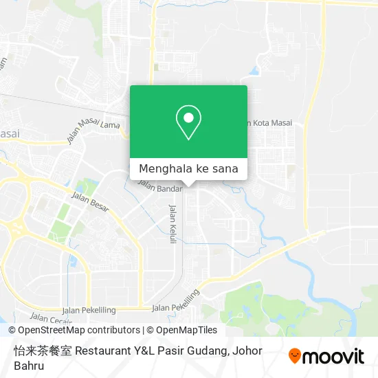 Peta 怡来茶餐室 Restaurant Y&L Pasir Gudang