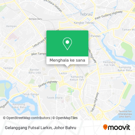 Peta Gelanggang Futsal Larkin