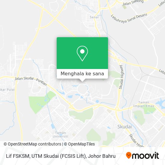 Peta Lif FSKSM, UTM Skudai (FCSIS Lift)