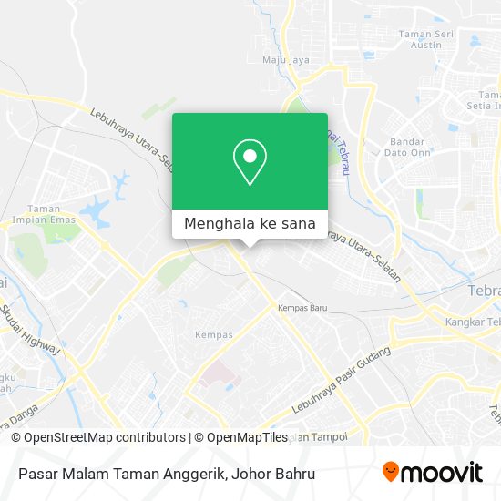 Peta Pasar Malam Taman Anggerik