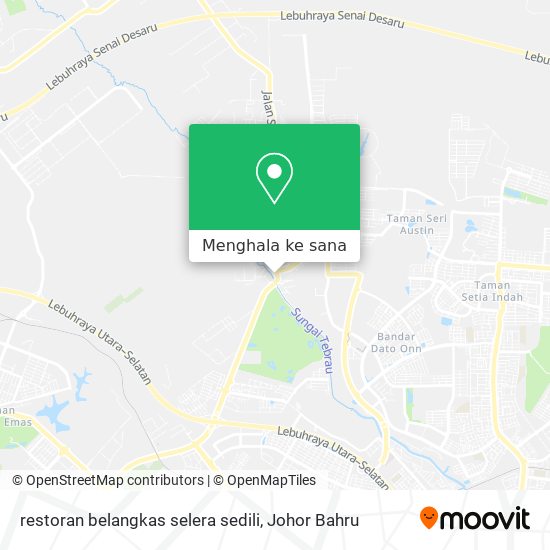 Peta restoran belangkas selera sedili