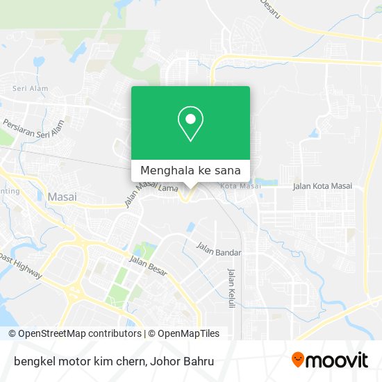 Peta bengkel motor kim chern