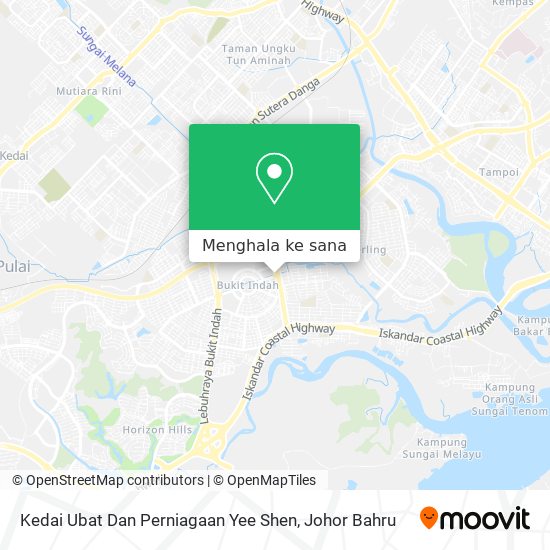 Peta Kedai Ubat Dan Perniagaan Yee Shen
