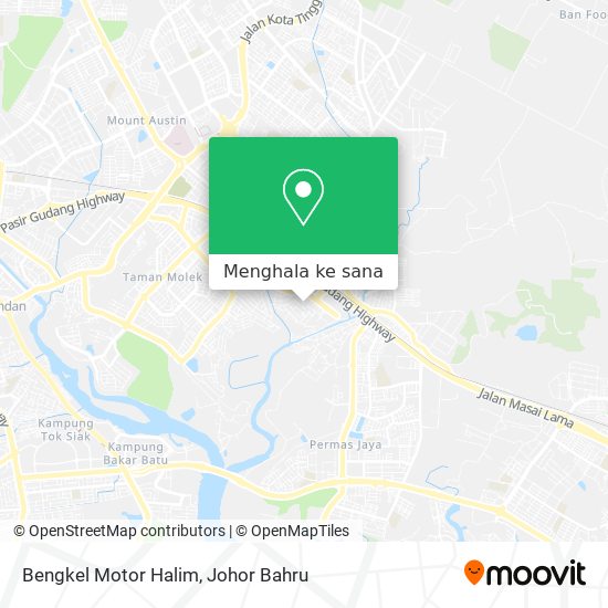 Peta Bengkel Motor Halim