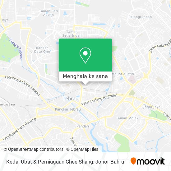 Peta Kedai Ubat & Perniagaan Chee Shang