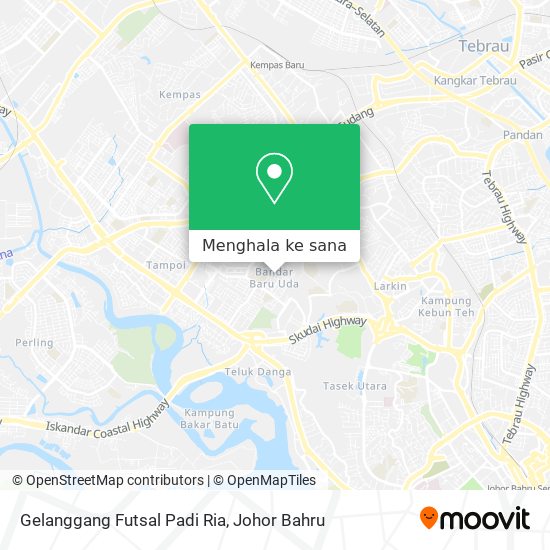 Peta Gelanggang Futsal Padi Ria