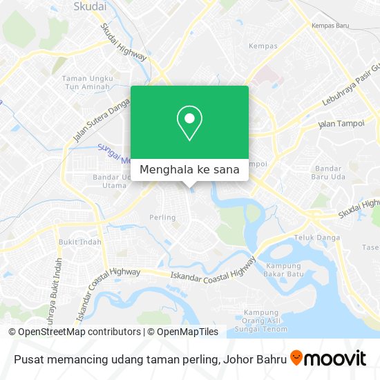 Peta Pusat memancing udang taman perling