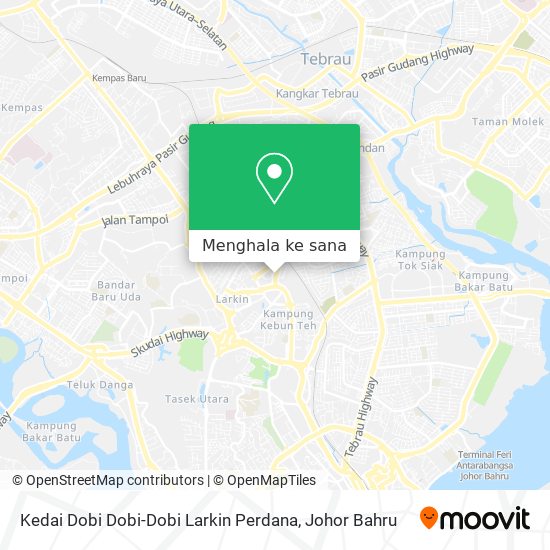 Peta Kedai Dobi Dobi-Dobi Larkin Perdana