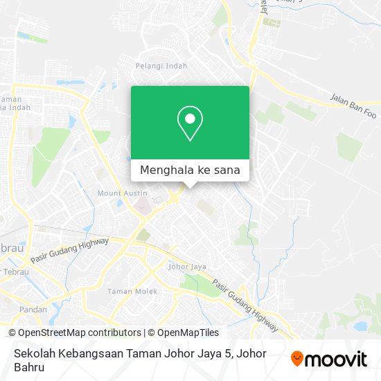 Peta Sekolah Kebangsaan Taman Johor Jaya 5