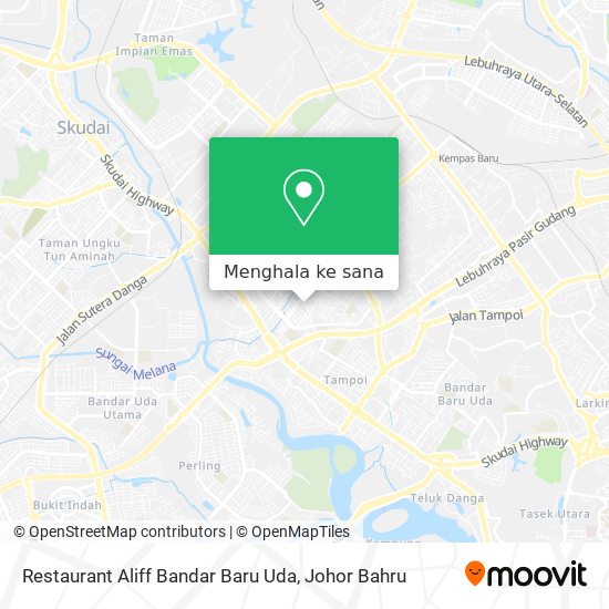 Peta Restaurant Aliff Bandar Baru Uda