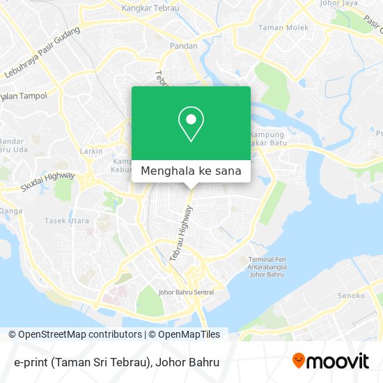 Peta e-print (Taman Sri Tebrau)