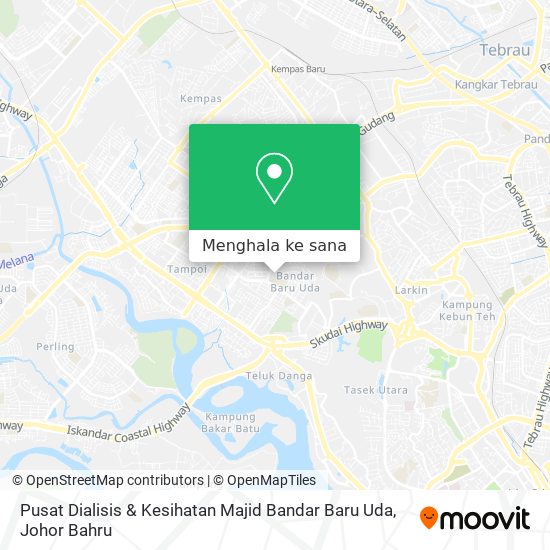 Peta Pusat Dialisis & Kesihatan Majid Bandar Baru Uda