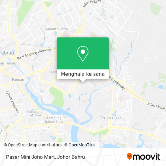 Peta Pasar Mini Joho Mart