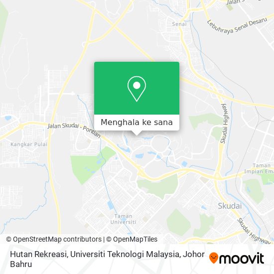 Peta Hutan Rekreasi, Universiti Teknologi Malaysia
