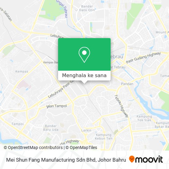 Peta Mei Shun Fang Manufacturing Sdn Bhd