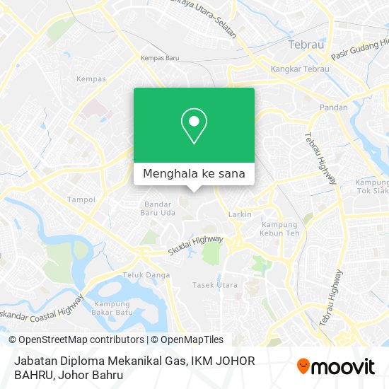 Peta Jabatan Diploma Mekanikal Gas, IKM JOHOR BAHRU