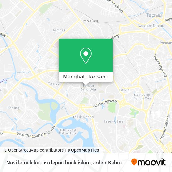 Peta Nasi lemak kukus depan bank islam