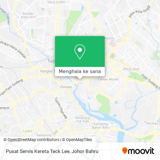 Peta Pusat Servis Kereta Teck Lee