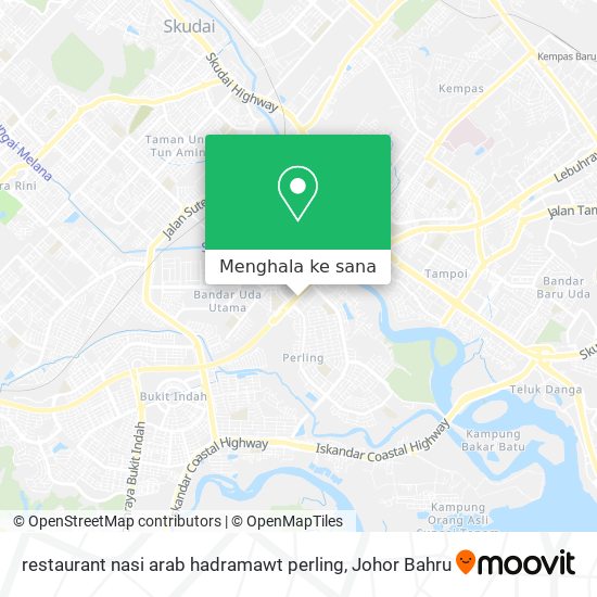 Peta restaurant nasi arab hadramawt perling
