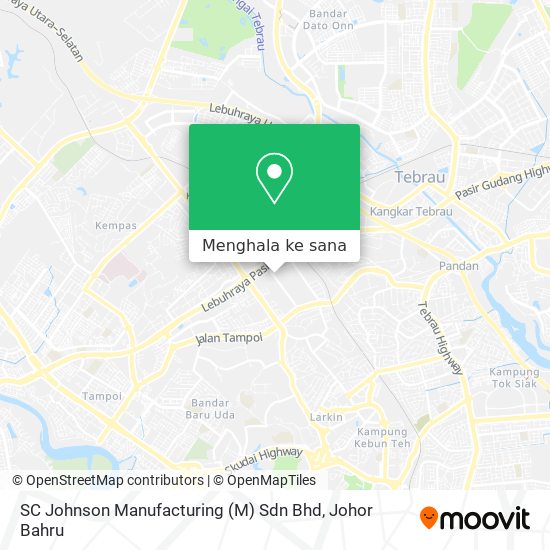 Peta SC Johnson Manufacturing (M) Sdn Bhd