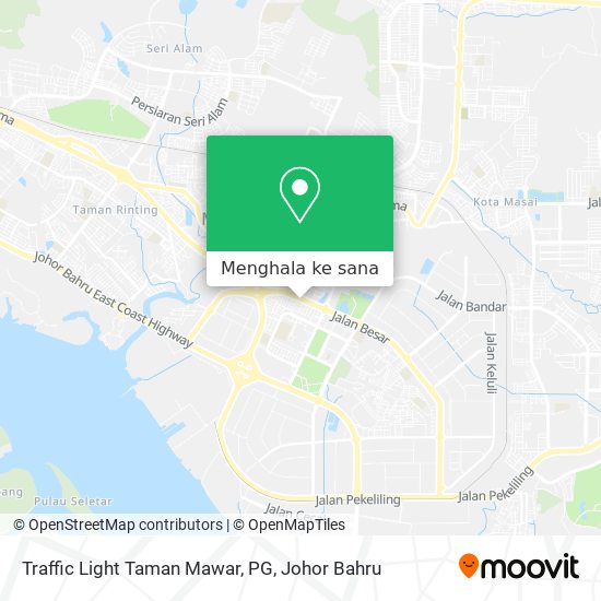 Peta Traffic Light Taman Mawar, PG