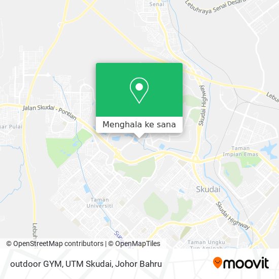 Peta outdoor GYM, UTM Skudai