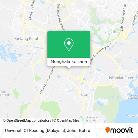 Peta Universiti Of Reading (Malaysia)