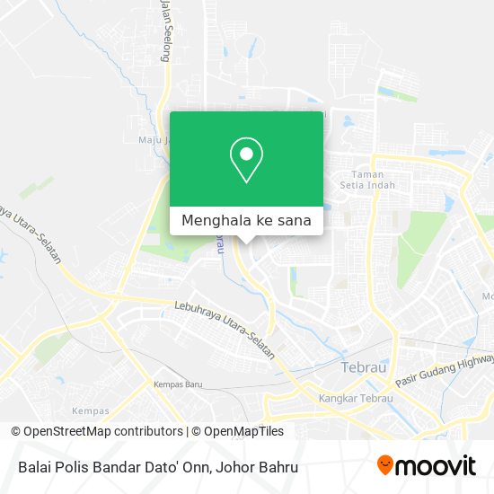 Peta Balai Polis Bandar Dato' Onn