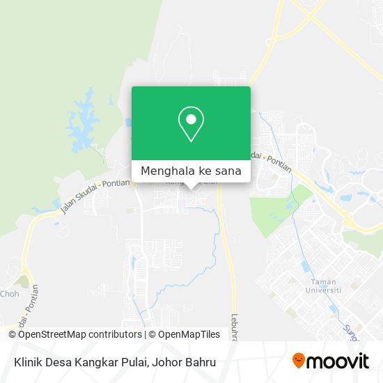Peta Klinik Desa Kangkar Pulai