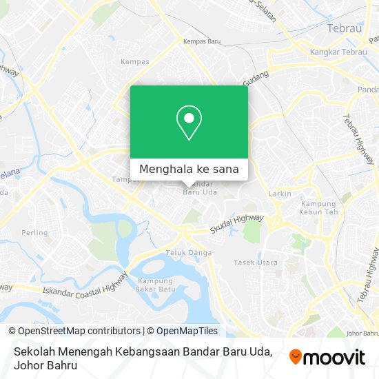 Peta Sekolah Menengah Kebangsaan Bandar Baru Uda