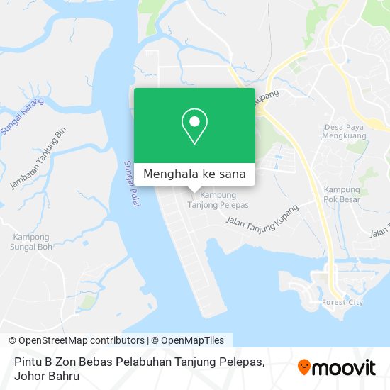 Peta Pintu B Zon Bebas Pelabuhan Tanjung Pelepas