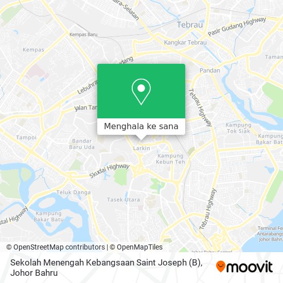 Peta Sekolah Menengah Kebangsaan Saint Joseph (B)