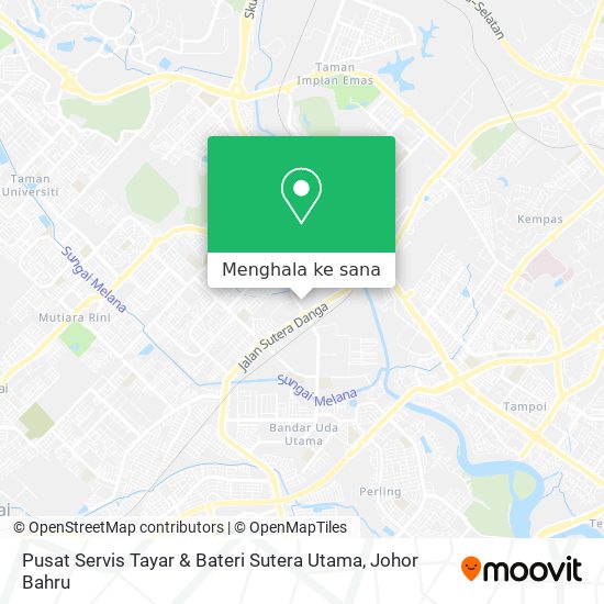 Peta Pusat Servis Tayar & Bateri Sutera Utama