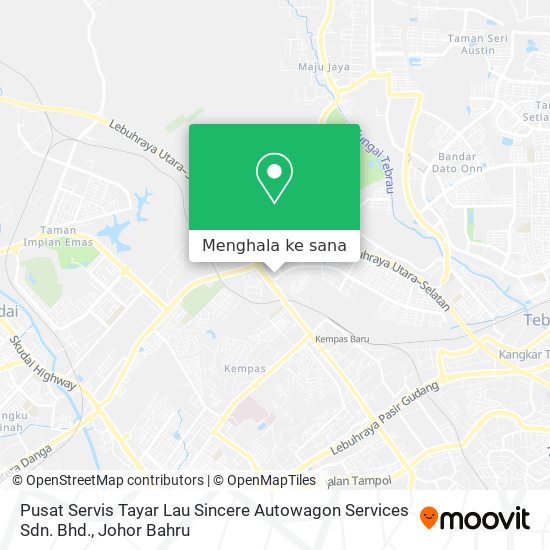 Peta Pusat Servis Tayar Lau Sincere Autowagon Services Sdn. Bhd.