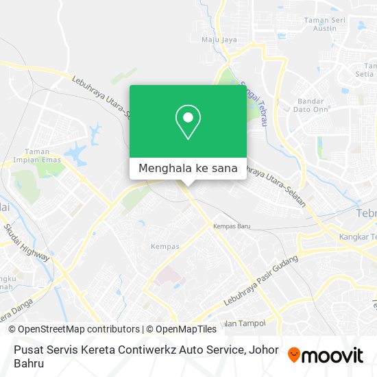 Peta Pusat Servis Kereta Contiwerkz Auto Service