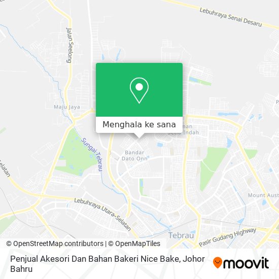 Peta Penjual Akesori Dan Bahan Bakeri Nice Bake