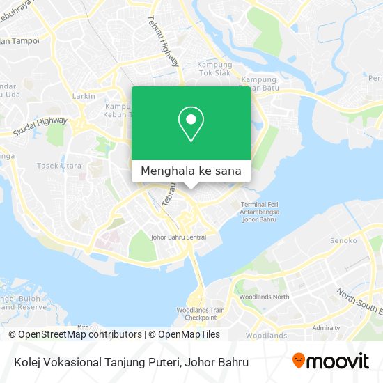 Peta Kolej Vokasional Tanjung Puteri