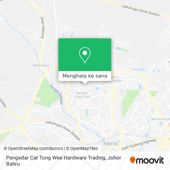 Peta Pengedar Cat Tong Wee Hardware Trading