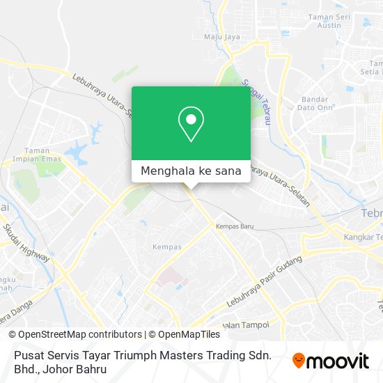 Peta Pusat Servis Tayar Triumph Masters Trading Sdn. Bhd.