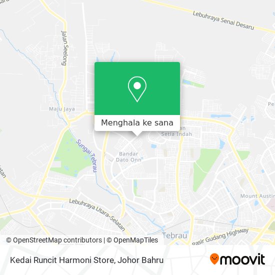 Peta Kedai Runcit Harmoni Store