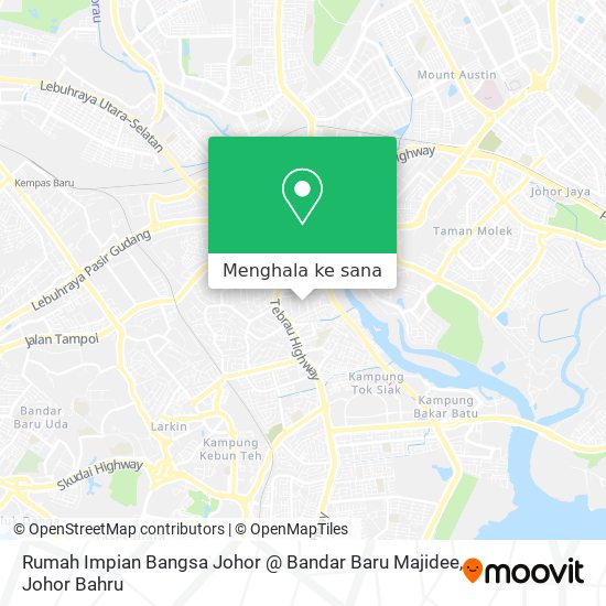 Peta Rumah Impian Bangsa Johor @ Bandar Baru Majidee