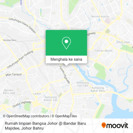 Peta Rumah Impian Bangsa Johor @ Bandar Baru Majidee