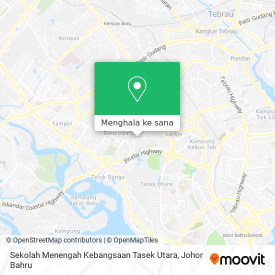 Peta Sekolah Menengah Kebangsaan Tasek Utara