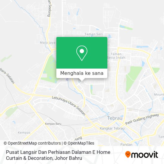 Peta Pusat Langsir Dan Perhiasan Dalaman E Home Curtain & Decoration