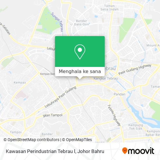 Peta Kawasan Perindustrian Tebrau Ⅰ