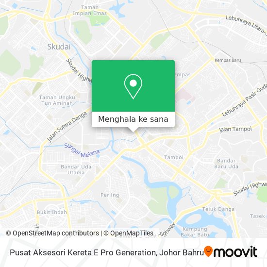 Peta Pusat Aksesori Kereta E Pro Generation