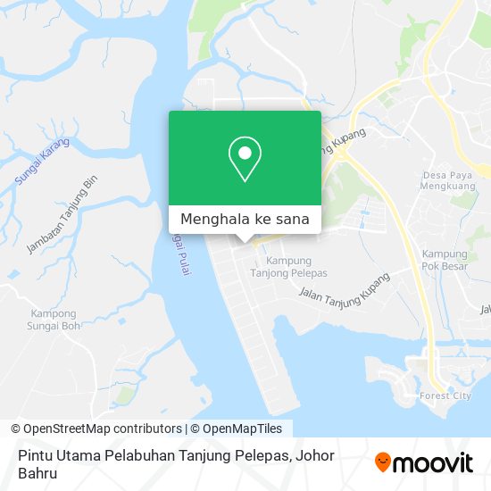 Peta Pintu Utama Pelabuhan Tanjung Pelepas