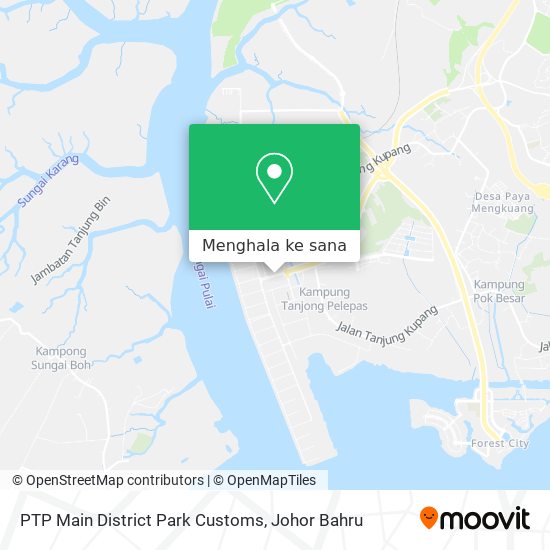 Peta PTP Main District Park Customs