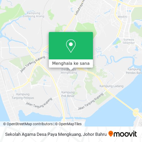 Peta Sekolah Agama Desa Paya Mengkuang