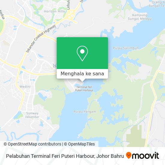Peta Pelabuhan Terminal Feri Puteri Harbour